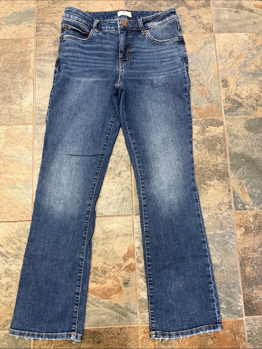 Maurices women's wide leg jeans in medium blue wash